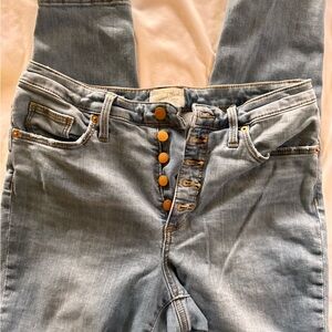 Universal Thread Denim Button Fly High Rise Skinny Jeans size 10